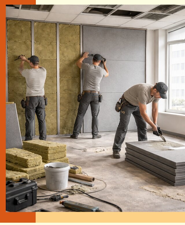 Профессиональная шумоизоляция офисов в Качканаре для комфорта сотрудников